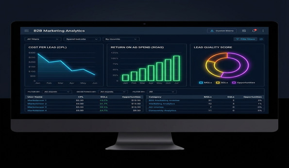 IT Services Marketing Metrics Dashboard